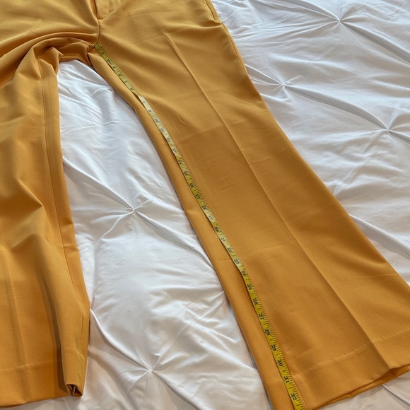 Banana Republic Sculpted Stretch Pants golden yellow/tan - Picture 7 of 8